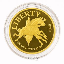 2024 Cook Islands $5.9999 Pure Gold Coin Liberty Taming the West Cowboy