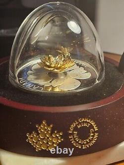 2024 Dragonfly and the Bloom Canadian Coin. Colors of Gold, Silver and Sparkles