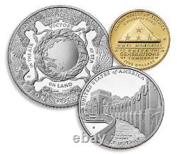 2024 Greatest Generation 3-Coin Set Gold $5, Silver $1, and Half Dollar
