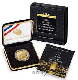 2024 Greatest Generation $5 Gold Commemorative Proof Coin First Releases? PF70
