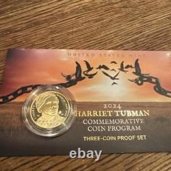 2024 Harriet Tubman Commemorative Proof $5 Gold Coin U. S. Mint West Point