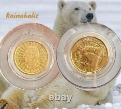 2024 The Majestic Polar Bears 1/10 Oz Gold Royal Canadian Mint, Stunning Coin