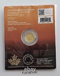2024 The Majestic Polar Bears 1/10 Oz Gold Royal Canadian Mint, Stunning Coin
