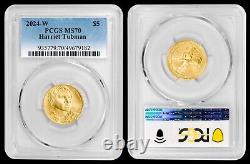 2024-W $5 Gold Harriet Tubman Commemorative PCGS MS70 LOW MINTAGE