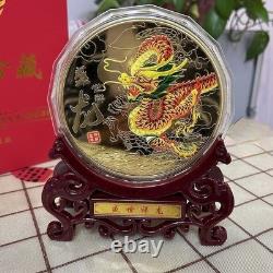 2024 Year of the Dragon Commemorative Coin Gold Plated Coin Prosperous Dragon