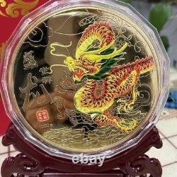 2024 Year of the Dragon Commemorative Coin Gold Plated Coin Prosperous Dragon