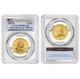 2025-w Proof $1 Gold Sacagawea Dollar 25th Anniv Pcgs Pr69dcam First Strike Flag
