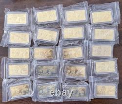 20X President Donald Trump $100 Commemorative 24K Gold Plated Gold Bar