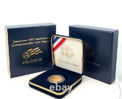 21.6k 90% Pure (8.359g) $5 Gold Commemorative Jamestown 400th Anniversary with OGP