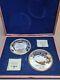 24k Gold &. 999 Silver Layered Gold Rush Commemorative Jumbo Proof Coins With Box