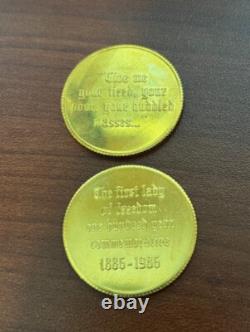 24kt gold plated commemorative coins First Lady two each