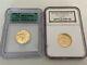 (2) 1986-w U. S. $5 Statue Of Liberty Gold Coins Ms-70 + Pr 70 Dcam