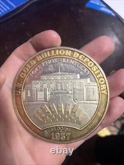 2 Coins -American Mint U. S Gold Bullion Depository COMMEMORATIVE COIN Kentucky