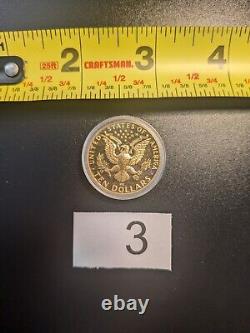 (3) 1984-D US $10 LA Olympic's Commemorative Gold Coin Proof