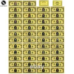 46 Presidents of The United States Gold Banknotes and Coins Commemorative Album