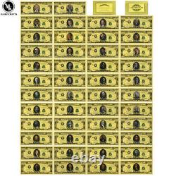 46 Presidents of The United States Gold Banknotes and Coins Commemorative Album