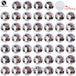 46 Presidents of The United States Gold Banknotes and Coins Commemorative Album