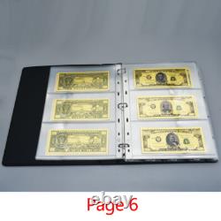 46 Presidents of The United States Gold Banknotes and Coins Commemorative Album