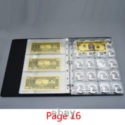 46 Presidents of The United States Gold Banknotes and Coins Commemorative Album