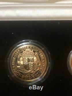 500th Anniversary of the first Gold Sovereign Proof Set 4 coins Actual fine gold