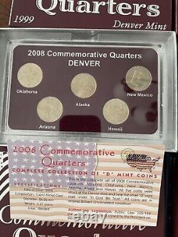 50 States Commemorative Quarters, 1999-2008 #10 P, D, Gold sets, 50 coins