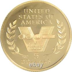 50th Anniversary of World War II Commemorative 1993 W Proof Gold $5