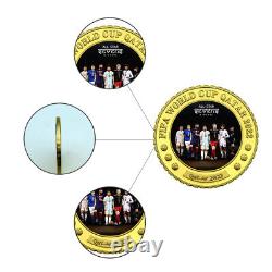 54pcs/set 2022 Qatar World Cup Metal Gold Coin Commemorative Coins Souvenir