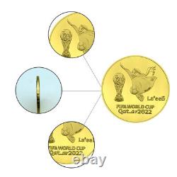 54pcs/set 2022 Qatar World Cup Metal Gold Coin Commemorative Coins Souvenir