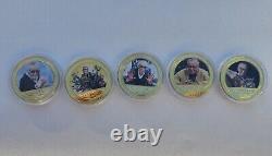 5 PC Stan Lee Commemorative Gold Coin Set