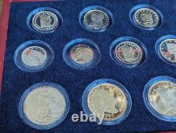 999 Fine Silver PCS Proof Copies Of U. S Gold Coins 18K Gold Plated