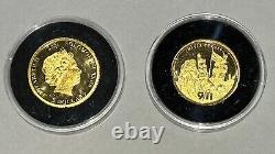 9/11 Commemorative. 9999 Gold Never Forget Memorial 1/8th oz 2021 Encapsulated