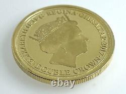 9ct Gold 2017 Remembrance Double Crown Commemorative Coin Gibraltar 9.9g 27.05mm