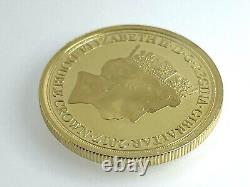 9ct Gold 2017 Remembrance Double Crown Commemorative Coin Gibraltar 9.9g 27.05mm