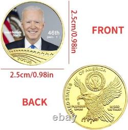 All 46 US President Commemorative 46-Coin Full Set Colorized Gold Plated Coin wi