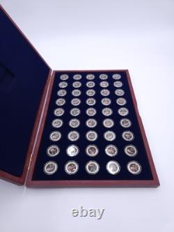 American Mint U. S. Presidents Color Commemorative Coin Set 24k Gold Layered (B3)