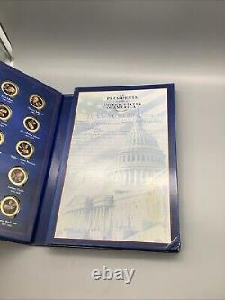American Mint U. S. Presidents in Color Commemorative Coin Set 24k Gold Layered