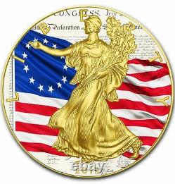 American Silver Eagle BETSY ROSS 1777 US FLAG 2019 Walking Liberty Dollar Coin