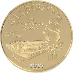 Atlanta Olympic Games Stadium Commemorative 1995 W Proof Gold $5