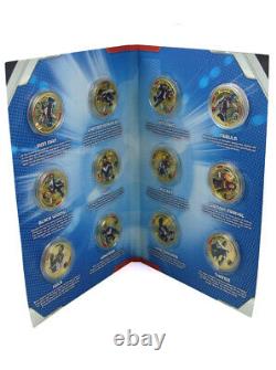 Avengers Endgame 24-Carat Gold Plated Commemorative Coin Complete Set Marvel