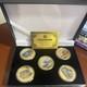 Battle Of Pearl Harbor Commemorative 24 Kt Gold, 5 Coin Set With Case Gold Cert