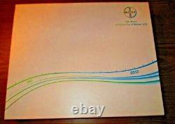 Bayer 150 Years Anniversary Commemorative 585 Gold 415 Silver 7.25g Coin withbook