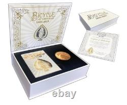 Bicycle Playing Cards 140th Anniv Mystery Gold Silver, Bronze Commemorative Coin