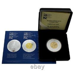 Bimetal Commemorative coin silver with a gold inlay-Czech National Bank 2019