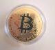Bitcoin Real Life Representation Gold Color Blockchain Coins Alt Commemorative