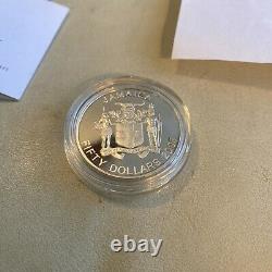 Bob Marley 60th Anniversary Gold/Silver Proof $50 Bank Of Jamaica Coin # 0318