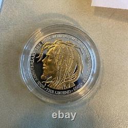 Bob Marley 60th Anniversary Gold/Silver Proof $50 Bank Of Jamaica Coin # 0318