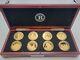 Bradford Authenticated Victory In Wwii Collection 8 Coins 24kt Gold Plated
