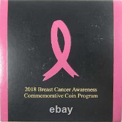 Breast Cancer Awareness Commemorative 2018 W Proof Gold $5 Coin OGP