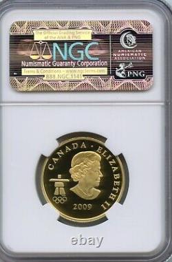 CANADA 2009 OLYMPICS $75 DOLLARS GOLD COIN NGC PF69 ULTRA CAMEO- OLYMPICS-Moose