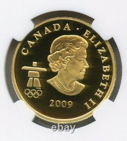 CANADA 2009 OLYMPICS $75 DOLLARS GOLD COIN NGC PF69 ULTRA CAMEO- OLYMPICS-Wolf